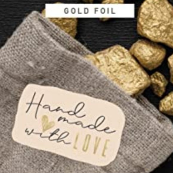 50 HANDMADE WITH LOVE Business Stickers Special Cut 1.75" x 2.75" - Picture 5 of 10